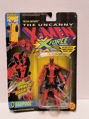 ✨Toy Biz Uncanny X-Men/ X-Force Deadpool 1992 1st produced Deadpool figure! MOC-image