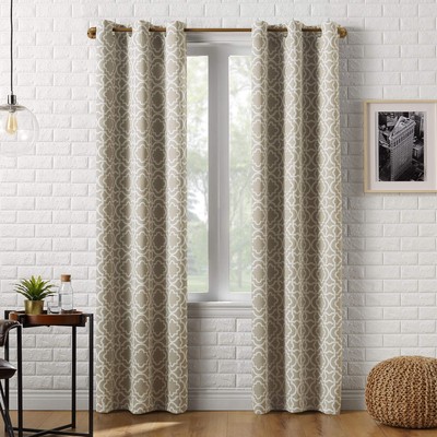 Barnett Trellis Blackout Grommet Curtain Panel, 40