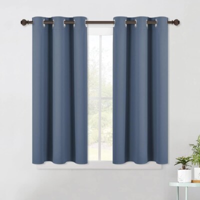 Blackout Curtains Grommet Thermal Insulated Room Darkening, Set of 2 Panels-image