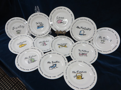 Pottery Barn Turn of the Century Decade Plate 1900-The Future Salad/Dessert New-image