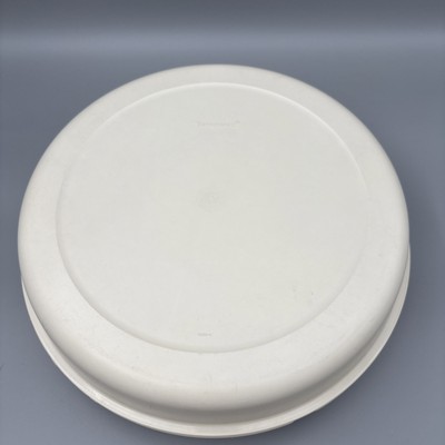 Vintage Tupperware Serving Dip Tray 1665-5 With Lid 1666-4 Fruit Veggies Keeper-image