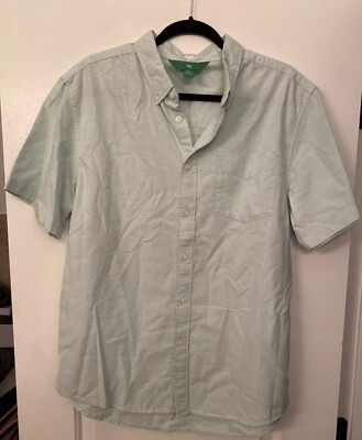 NWOT Dip Brand Men’s Light Green Button Down Shirt Top Size Large-image