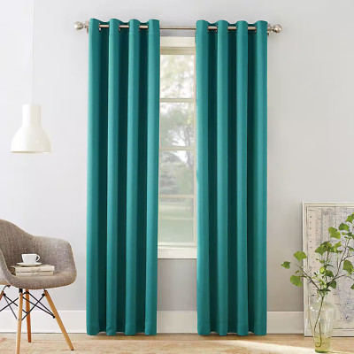 Sun Zero Madison Room Darkening Grommet Curtain Panel 54