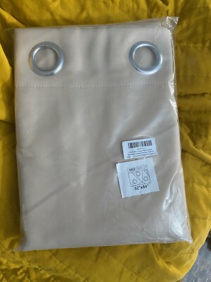 New Outdoor Curtain Beige Waterproof Privacy Screen Wind-Break Drapes for Patio-image