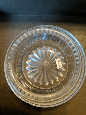 Vintage Antique Salt Dip Cellar Dish GLASS Large 2