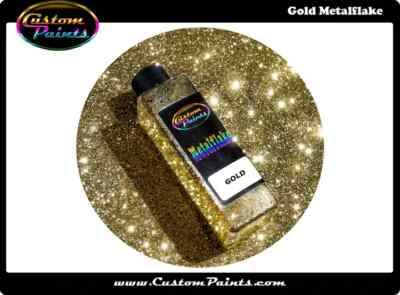 GOLD Metal Flake 2oz Large - .015 Hex, Custom, HOK, Automotive plasti dip -image