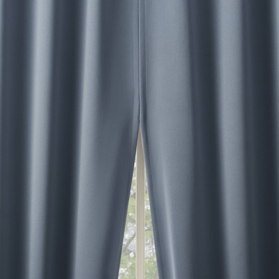 Sun Zero Aria 2-Piece 100% Blackout Back Tab Curtain Panel Pair52