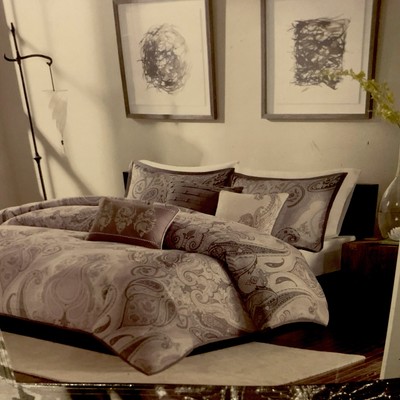 Madison Park Six Pieces Duvet Cover Set King/ Cal King Size Very Rare! Revised-image