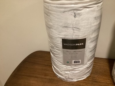 Madison Park Gia Faux-Fur 3-Pc. Comforter Mini Set, full/QueenSize  Gray-image