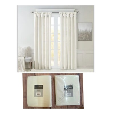 Madison Park Emilia White Solid Polyester 50