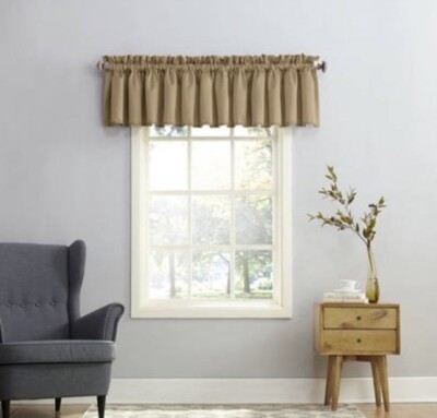 SUN ZERO Grant Curtain Valance 54x18