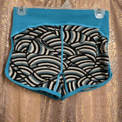 Free People Movement Dip It Low Athletic Beach Booty Shorts Blue M/L-image