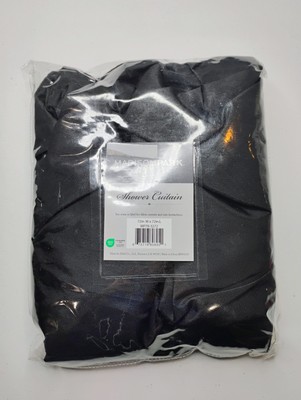 Madison Park Black Piedmont Solid Polyester Shower Curtain 72