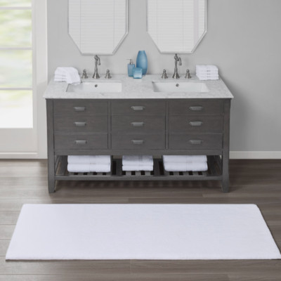 Madison Park Signature Marshmallow Bath Rug Collection White 24 X 40-image