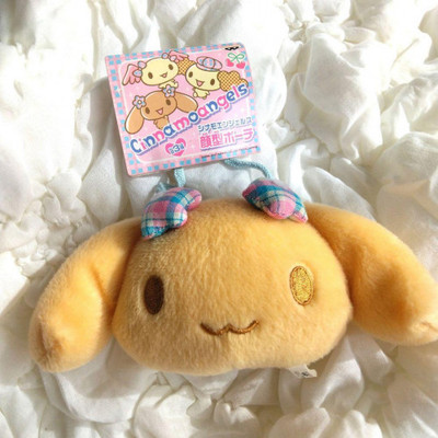 Heisei Retro Mocha Cinnamo Angel Face Shaped Pouch Plush Toy Cinnamoroll Japan-image