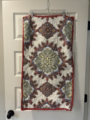 Set Of 2 Pottery Barn King Shams Adina Quilt-image