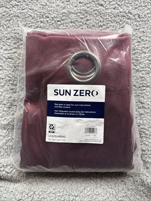 Sun Zero 100% Blackout Oslo Theater Grade Grommet Curtain Panel 52