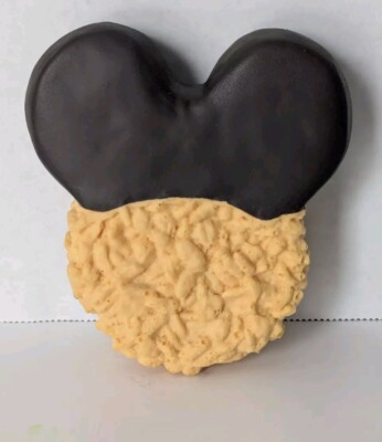 Disney Parks 2010s Large 3D Mickey Chocolate Dipped Rice Krispie Shaped Magnet-image