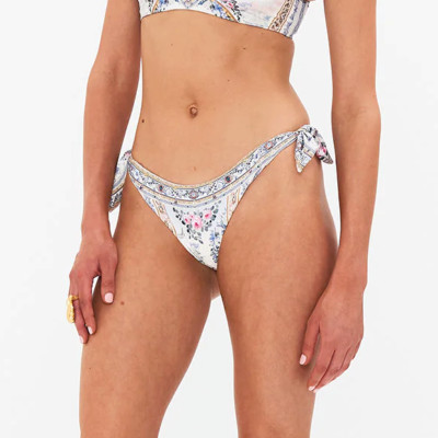 NWT - Camilla Season Of The Siren Dip-Front Side-Tie Bikini Bottom - Large/US 10-image