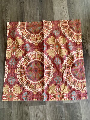 Pottery Barn Madera Suzani Euro Sham Boho Colorful Print Design-image