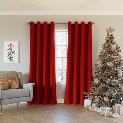 Nordic 2-Pack Theater Noise Reducing Extreme 100% Blackout Grommet Curtain Pa...-image