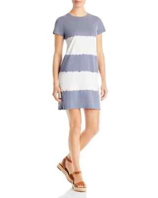 Marc New York Women's Dress T-Shirt Short Sleeves Gray /White Sz L  NWT-image