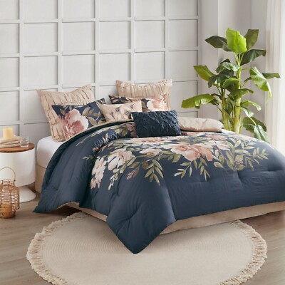 Madison Park Camillia 8 Piece Cotton Comforter Set-image