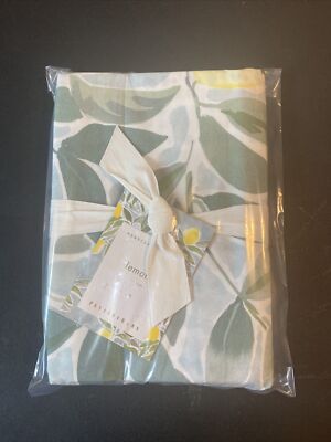 Pottery Barn Rebecca Atwood LEMON Euro Sham.  NWT-image