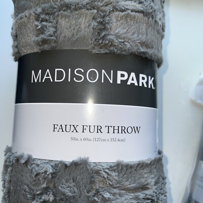Madison Park Arctic Ultra Plush Down Alternative Throw 50x60, NWT (TRW1)-image