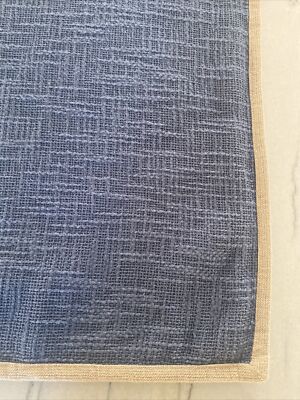Blue Pottery Barn Basket Weave Border Pillow Cover Sham 20 x 20 7230733-image