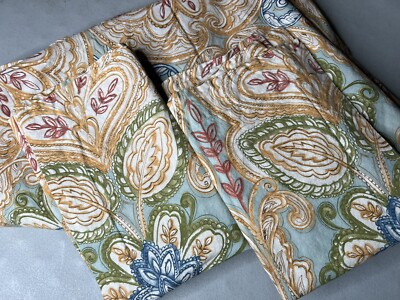 Pottery Barn Duvet Set 3pc Majestic Floral Leaf Made In Israel Queen/Full 2015-image