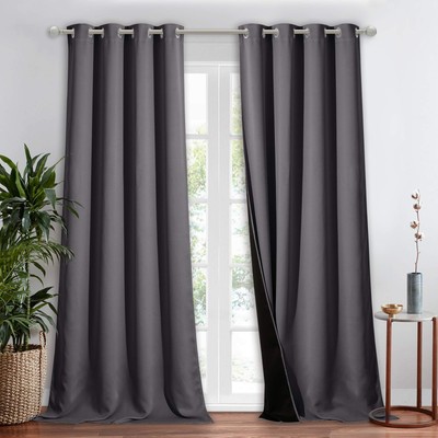 NICETOWN 100% Blackout Blind Laundry Room Decor Window Treatment Curtain for ...-image