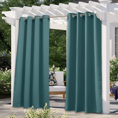 Outdoor Blackout Curtain for Patio Waterproof, Thermal Insulated Rustproof-image