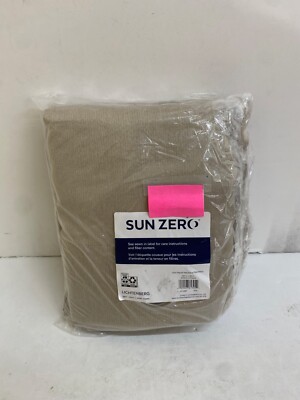 Sun Zero Grommet Top Single Curtain Panel 100 in x 84 in 1 Pair Stone-image