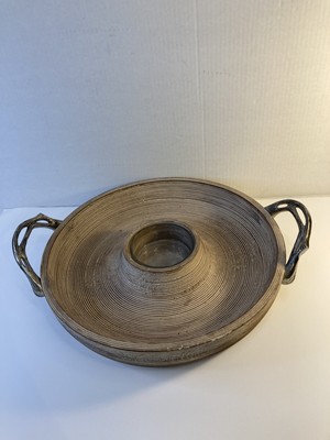 Neuman Marcus Weathered Wood Chip and Dip Set  14”  Appetizer Display-image