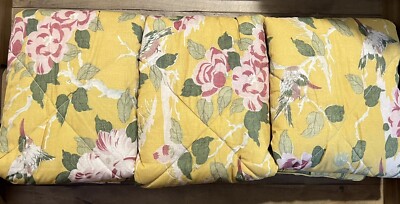 Pottery Barn Soleil Reversible Percale Comforter  Euro Shams 3 Included-image