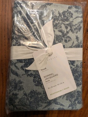 POTTERY BARN Sorrel Toile Jacquard King Sham - Dark Blue - NWT-image