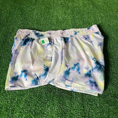 DIP Lightweight Phone Pocket Tie Dye Running Track Shorts Plus Size XXL NEW-image