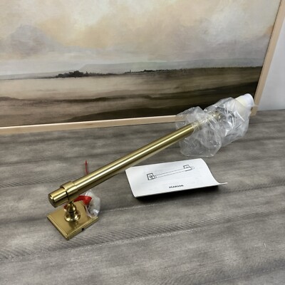 Pottery Barn Pearson Towel Bar 24” Brass W/Hardware Scuffed NIB-image