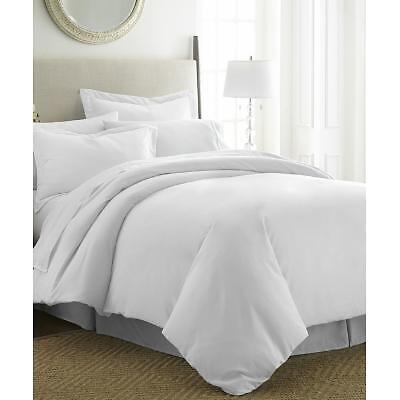 iEnjoy Home Essential Colors Ultra Soft Microfiber Queen White Duvet Cover Set-image
