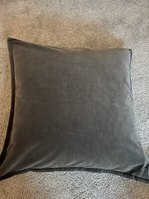 Pottery Barn Velvet Pillow Cover  20” Grey-image