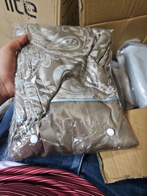 Madison Park Aubrey Jacquard Shower Curtain-image