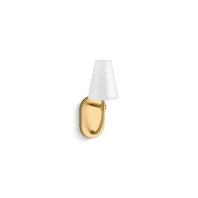 KOHLER Kernen By Studio McGee One-Light Brushed Moderne Brass Wall Sconce-image