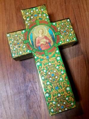 Vintage Punch Studio Decorative Cross-Shaped Box Easter-image
