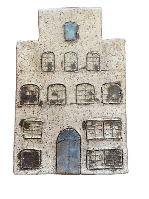 Pottery Apartment Building Shaped Studio Pottery Spoon Rest Southwestern Feel-image