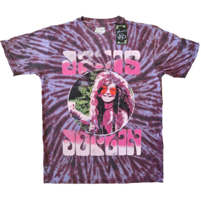 Janis Joplin  - Pink Shades - Purple Dip Dye t-shirt-image