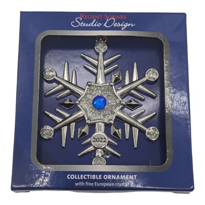 Snowflake Ornament with Fine European Crystal Regent Square Studio Design 2022-image