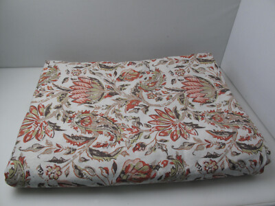 Pottery Barn Octavia Kashmir Duvet Cover Size King   Paisley Floral Rare-image