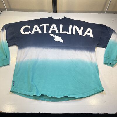 CATALINA ISLAND CALIFORNIA Spirit Jersey Tie DYE DIP T SHIRT Unisex L puff print-image