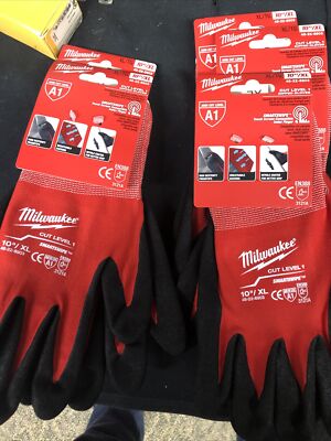 5-Milwaukee 48-22-8903 Cut Level 1 Dipped Gloves XL - IN STOCK-image